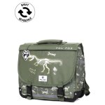 Cartable r�versible pol fox jurassic 35 cm cp / ce1 kaki vert