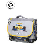 Cartable r�versible pol fox race 38 cm cp / ce1 / ce2 gris