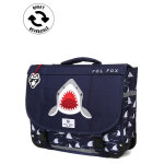 Cartable r�versible pol fox shark 38 cm cp / ce1 / ce2 marine bleu
