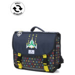 Cartable rversible pol fox space invader 38 cm cp / ce1 / ce2 gris