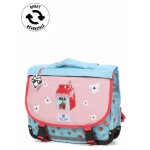 Cartable rversible pol fox strawberry 35 cm cp / ce1 bleu rose