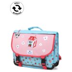 Cartable r�versible pol fox strawberry 38 cm cp / ce1 / ce2 bleu rose