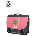 Cartable rversible pol fox wonder fox glitter 38 cm cp / ce2 gris / rose