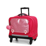 Cartable � roulettes delsey bts 45. 5 cm - 4 roues rose