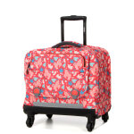 Cartable � roulettes delsey bts 45. 5 cm - 4 roues rose imprim�