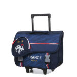 Cartable  roulettes fff 41 cm ce2 / cm1 / cm2 bleu
