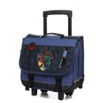 Cartable � roulettes harry potter poudlard 38 cm cp / ce1 / ce2 bleu