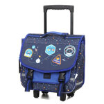 Cartable  roulettes kip astro 38 cm cp / ce1 / ce2 bleu