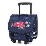 Cartable à roulettes kip girl you rock 38 cm cp / ce1 / ce2 bleu Cartable à roulettes kip girl you rock 38 cm cp / ce1 / ce2 bleu