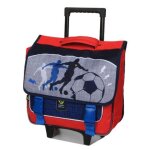 Cartable � roulettes ligue 1 - 38 cm cp / ce1 / ce2 gris