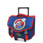 Cartable � roulettes super mario victoire 38 cm cp / ce2 bleu marine