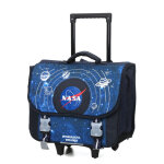 Cartable � roulettes nasa galaxie 41 cm ce2 / cm1 / cm2 bleu marine