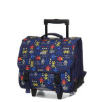 Cartable  roulettes snowball kid robot 41 cm ce2 / cm1 / cm2 bleu