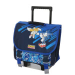 Cartable � roulettes sonic & tails 38 cm cp / ce1 / ce2 bleu