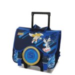 Cartable  roulettes sonic & tails 41 cm ce2 / cm1 / cm2 bleu