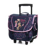 Cartable � roulettes stalla bianca cow girl 38 cm cp / ce1 / ce2 bleu
