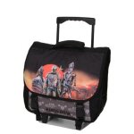 Cartable  roulettes star wars the mandalorian soldiers 38 cm noir