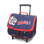 Cartable  roulettes tann's aaron 41 cm ce2 / cm1 / cm2 bleu / rouge