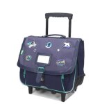 Cartable  roulettes tann's anthony 38 cm cp / ce1 / ce2 bleu