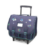Cartable  roulettes tann's anthony 41 cm ce2 / cm1 / cm2 bleu