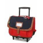 Cartable  roulettes tann's arthur 38 cm cp / ce2 bleu / rouge