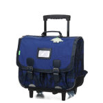 Cartable � roulettes tann's basile 41 cm ce2 / cm1 / cm2 bleu