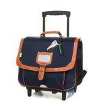 Cartable � roulettes tann's camille 38 cm bleu marine