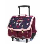 Cartable à roulettes tann's inaya 38 cm - 2 boucles marine / prune bleu Cartable à roulettes tann's inaya 38 cm - 2 boucles marine / prune bleu
