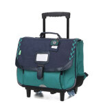Cartable  roulettes tann's jules 38 cm cp / ce1 / ce2 marine / vert bleu