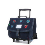 Cartable  roulettes tann's lancelot 38 cm cp / ce1 / ce2 marine bleu