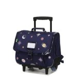 Cartable  roulettes tann's louna 38 cm cp / ce1 / ce2 bleu nuit