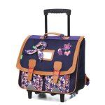 Cartable � roulettes tann's ma�na 41 cm ce2 / cm1 / cm2 violet
