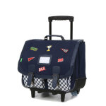 Cartable  roulettes tann's matho 41 cm ce2 / cm1 / cm2 bleu