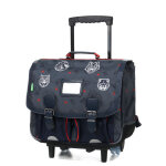 Cartable � roulettes tann's mathys 41 cm ce2 / cm1 / cm2 gris