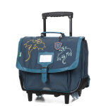 Cartable � roulettes tann's merlin 38 cm cp / ce1 / ce2 bleu