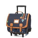 Cartable � roulettes tann's paco 41 cm ce2 / cm1 / cm2 bleu