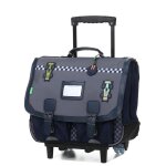 Cartable � roulettes tann's romain 41 cm ce2 / cm1 / cm2 gris