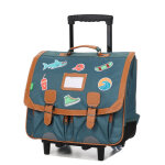 Cartable � roulettes tann's stan 41 cm ce2 / cm1 / cm2 vert