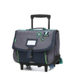 Cartable  roulettes tann's tiago 38 cm cp / ce1 / ce2 gris