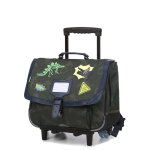 Cartable � roulettes tann's timoth�e 38 cm cp / ce1 / ce2 kaki vert