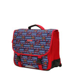 Cartable scolaire snowball voitures rallye 41 cm rouge