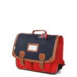 Cartable tann's arthur 41 cm ce2 / cm1 / cm2 bleu / rouge
