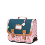 Cartable tann's caroline 41 cm ce2 / cm1 / cm2 vert / rose