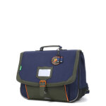 Cartable tann's esteban 38 cm cp / ce1 / ce2 bleu / kaki