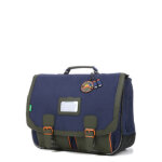 Cartable tann's esteban 41 cm ce2 / cm1 / cm2 bleu / kaki