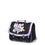Cartable tann's fille pas cher giulia 35 cm - 2 boucles cp / ce1 bleu / lilas