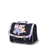 Cartable tann's fille pas cher giulia 35 cm - 2 boucles cp / ce1 bleu / lilas