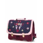 Cartable tann's inaya 38 cm - 2 boucles cp / ce1 / ce2 marine / prune bleu