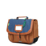 Cartable tann's nils 32 cm maternelle bleu / camel