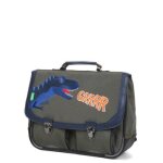 Cartable tann's oscar 35 cm - 2 boucles cp / ce1 kaki vert
